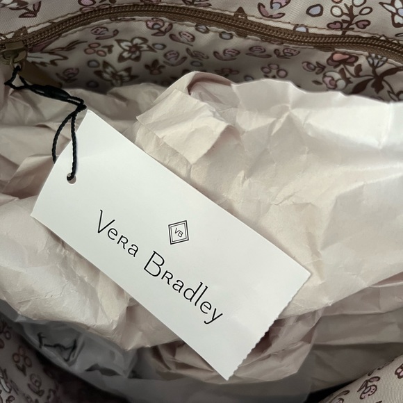 New with tags Vera Bradley Small Multi Strap Tote Bag in Meadowlark Tan - Picture 4 of 13